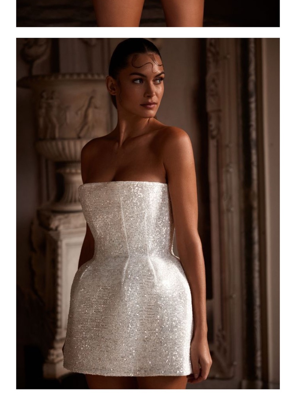 MillaNova Ivory Sequin Dress